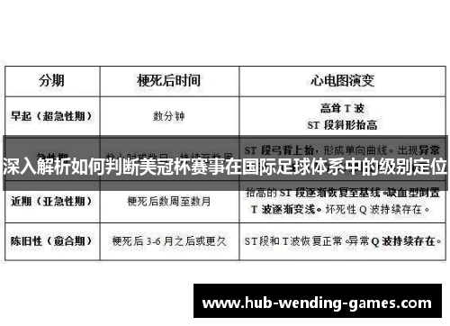 深入解析如何判断美冠杯赛事在国际足球体系中的级别定位 深入解析如何判断美冠杯赛事在国际足球体系中的级别定位